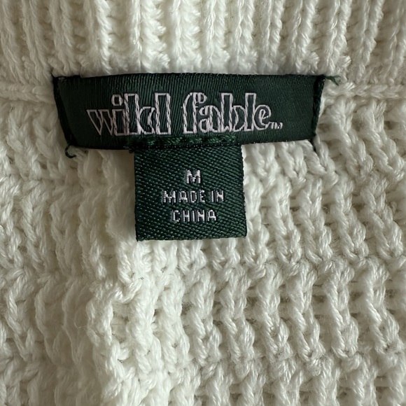 Wild Fable Crochet Knit Set White Hibiscus Skirt (M) & Crop Top (S) 100% Cotton - Picture 5 of 13